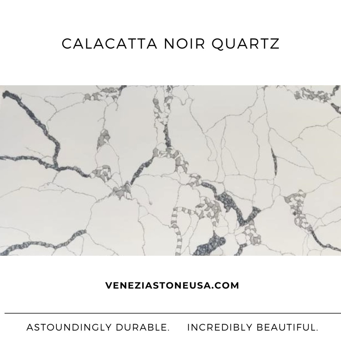 Calacatta Noir Quartz Perfect Luxurious Venezia Surfaces Venezia Stone